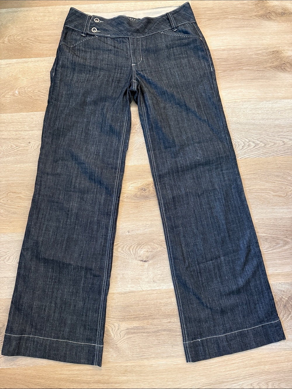Baccini Dark Blue Wide-Leg Jeans